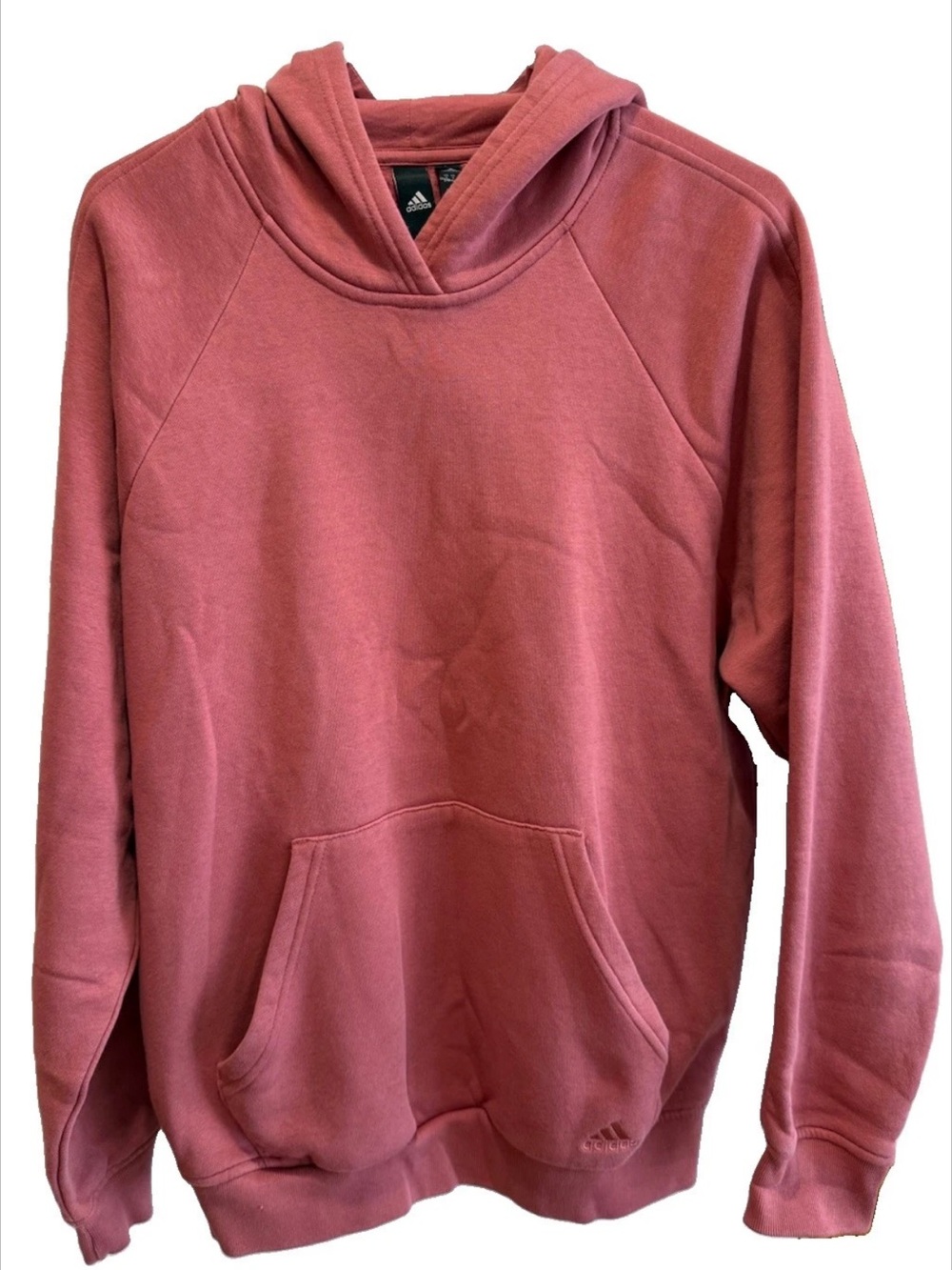 ADIDAS Rose Tone Pink Sweatshirt Hoodie All Seasons Small Women 100% Cotton EXC